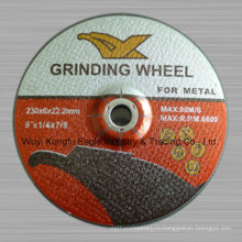Смола шлифовальный диск/шлифовальный диск для металла 9" 230X6X22.2мм